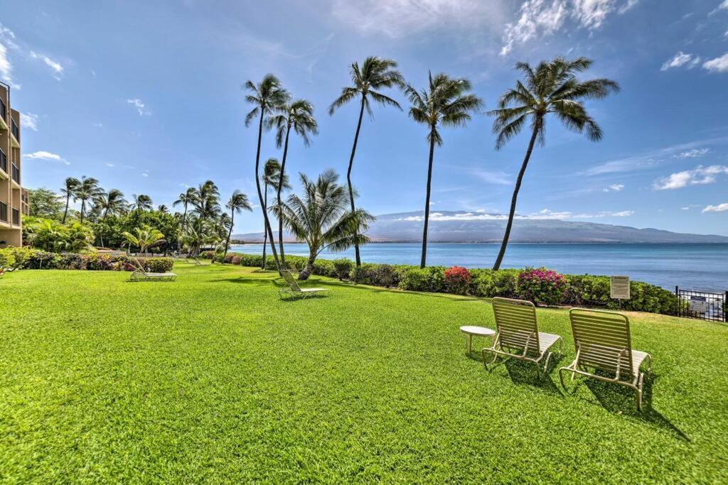 Stunning Maui Direct Ocean Front On The Beach, Walk To Beach From Condo, Watch Turtles, Whales, Ac In All Rooms Ocean View Pool And Spa 와일루쿠 외부 사진