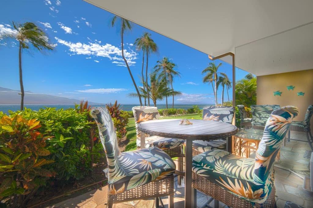 Stunning Maui Direct Ocean Front On The Beach, Walk To Beach From Condo, Watch Turtles, Whales, Ac In All Rooms Ocean View Pool And Spa 와일루쿠 외부 사진