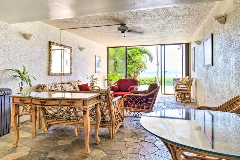 Stunning Maui Direct Ocean Front On The Beach, Walk To Beach From Condo, Watch Turtles, Whales, Ac In All Rooms Ocean View Pool And Spa 와일루쿠 외부 사진