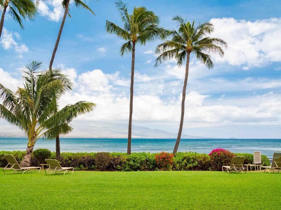 Stunning Maui Direct Ocean Front On The Beach, Walk To Beach From Condo, Watch Turtles, Whales, Ac In All Rooms Ocean View Pool And Spa 와일루쿠 외부 사진