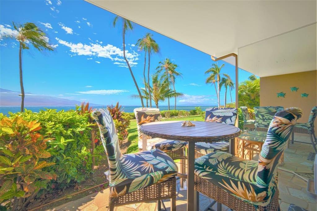 Stunning Maui Direct Ocean Front On The Beach, Walk To Beach From Condo, Watch Turtles, Whales, Ac In All Rooms Ocean View Pool And Spa 와일루쿠 외부 사진